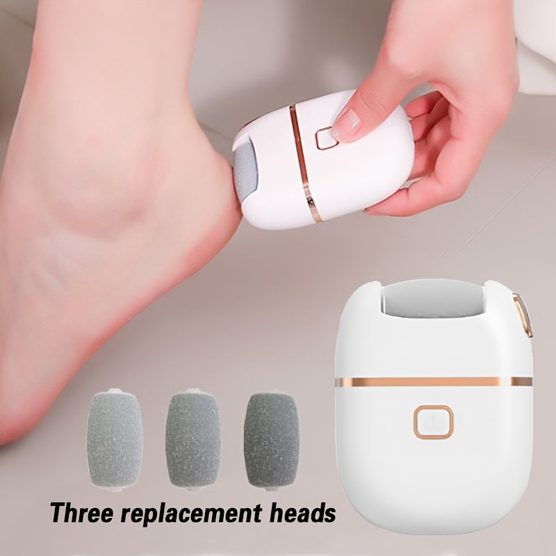 Electric Foot File with 3 Replaceable Heads