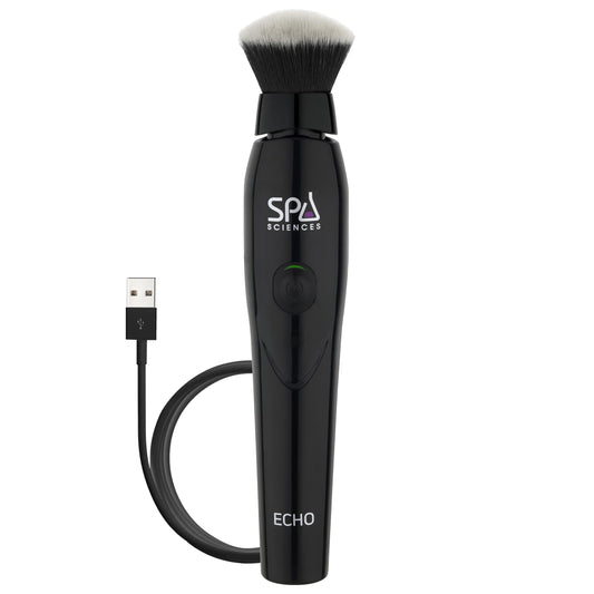 Spa Sciences ECHO - Makeup Brush for Flawless Blending Contouring Highlight & Airbrush Finish - 3 Speeds - Rechargeable
