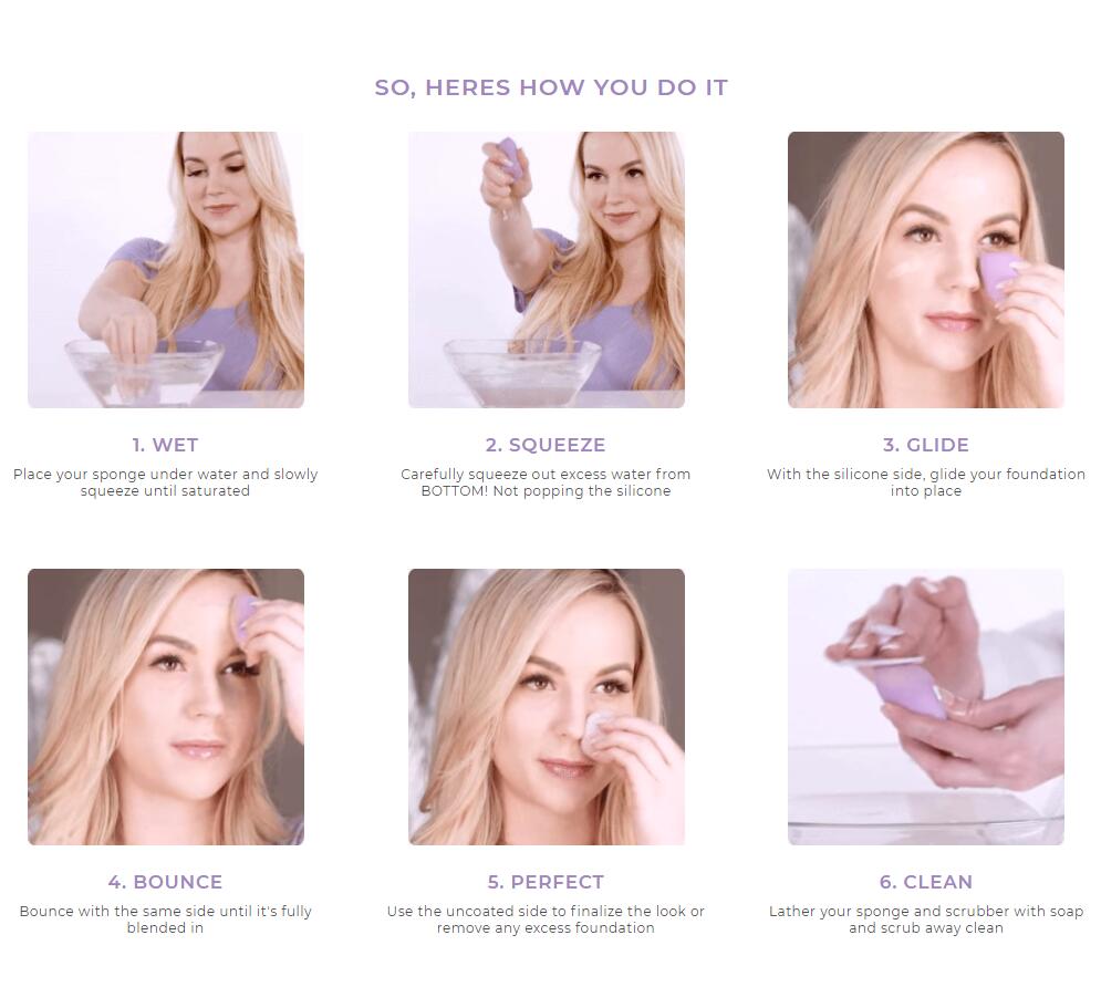 Silicone Infused Super Beauty Makeup Sponge Blender