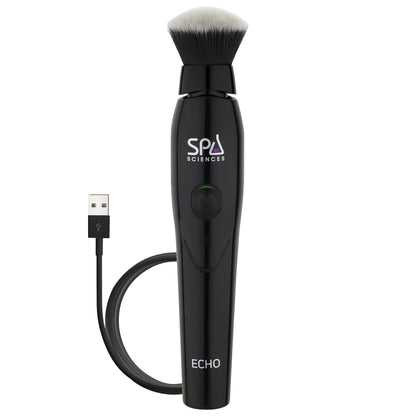 Spa Sciences ECHO - Makeup Brush for Flawless Blending Contouring Highlight & Airbrush Finish - 3 Speeds - Rechargeable