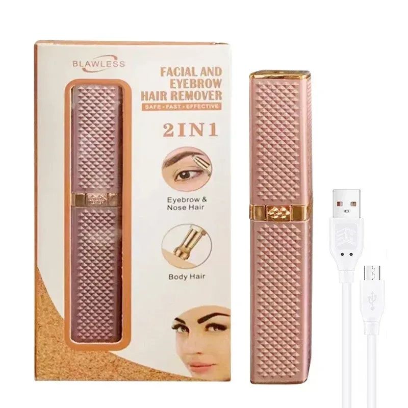 USB Charging Portable Hair Remover | Body, Facial & Eyebrow Trimmer