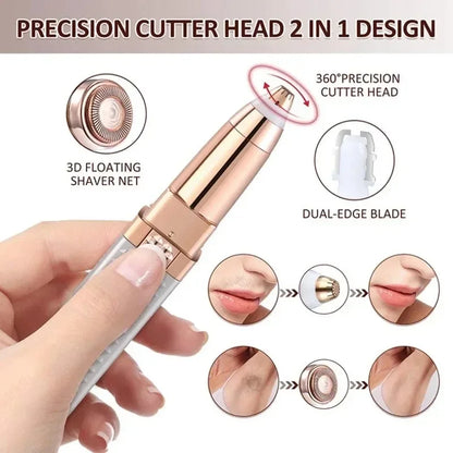USB Charging Portable Hair Remover | Body, Facial & Eyebrow Trimmer