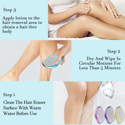2-in-1 Magic Crystal Hair Remover and Exfoliating Tool