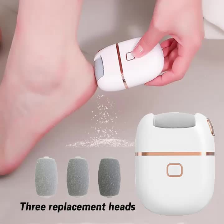 Electric Foot File with 3 Replaceable Heads